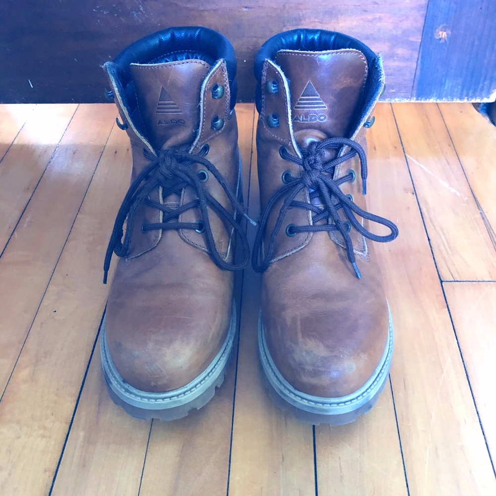 Aldo - Waterproof Leather Boots - Men's Small